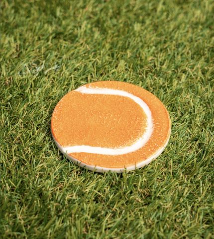Turuncu Tenis Topu Bardak Altlığı